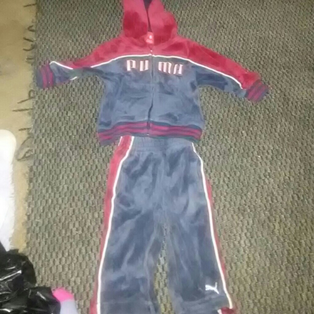 Puma velour track suit