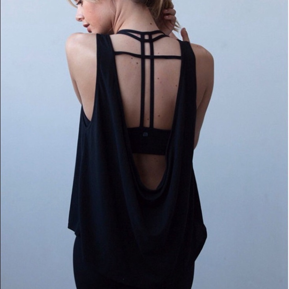 Casual, Yoga, Gym, Cowl Back Tank Top