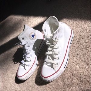 High top white converse