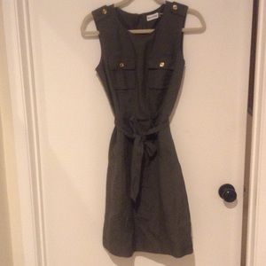 Marvin Richards Sleeveless Olive Green Dress Sz 4 Marvin Richards Sleeveless Olive Green Dress Sz 4