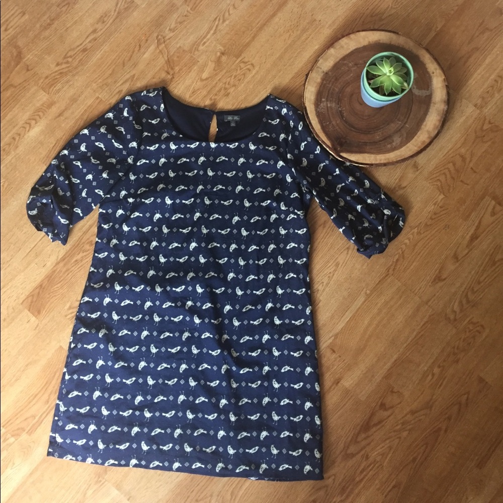 Lily Rose Blue Printed Dress