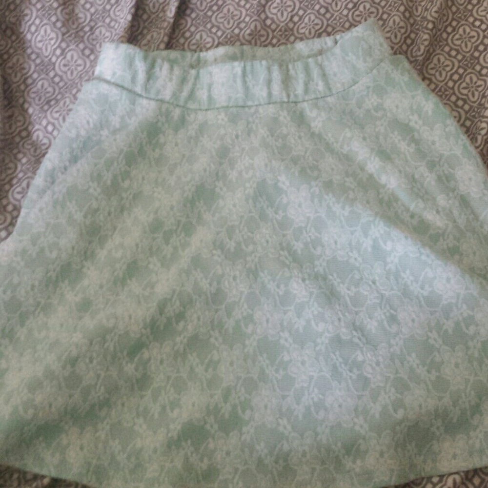 A light blue never worn, skirt