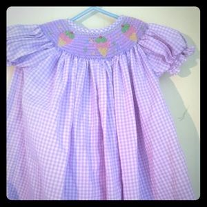 baby girl ice cream smock
