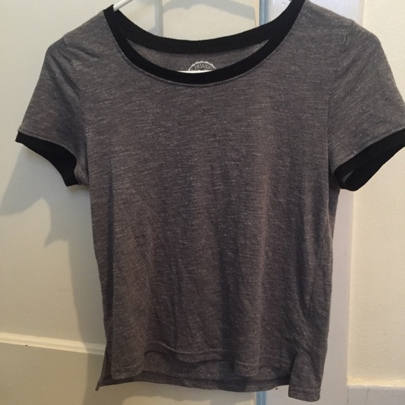 Grey Ringer Tee - Picture 2 of 3
