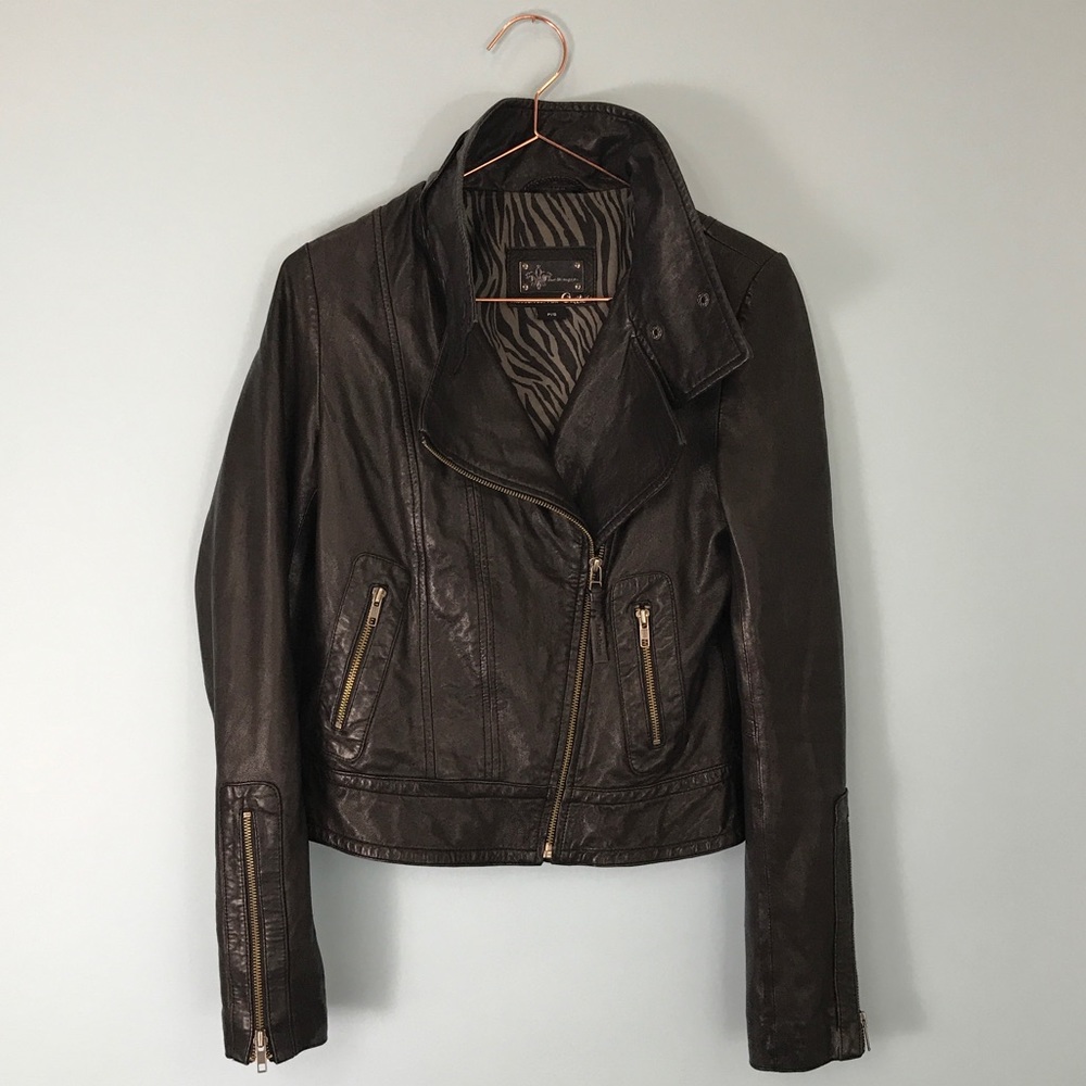 Mackage Aritzia Kenya leather moto jacket