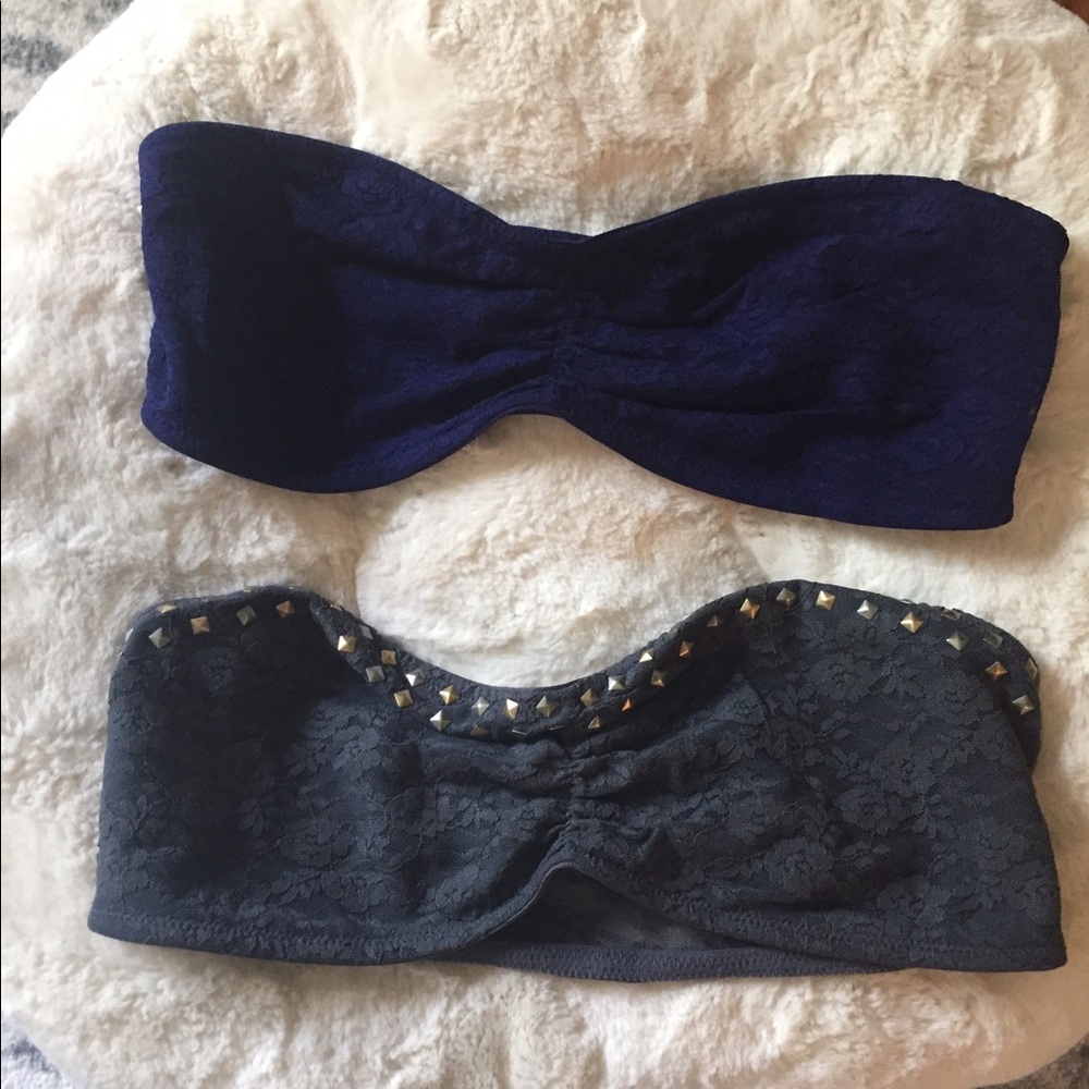 Two bandeaus - size A cup