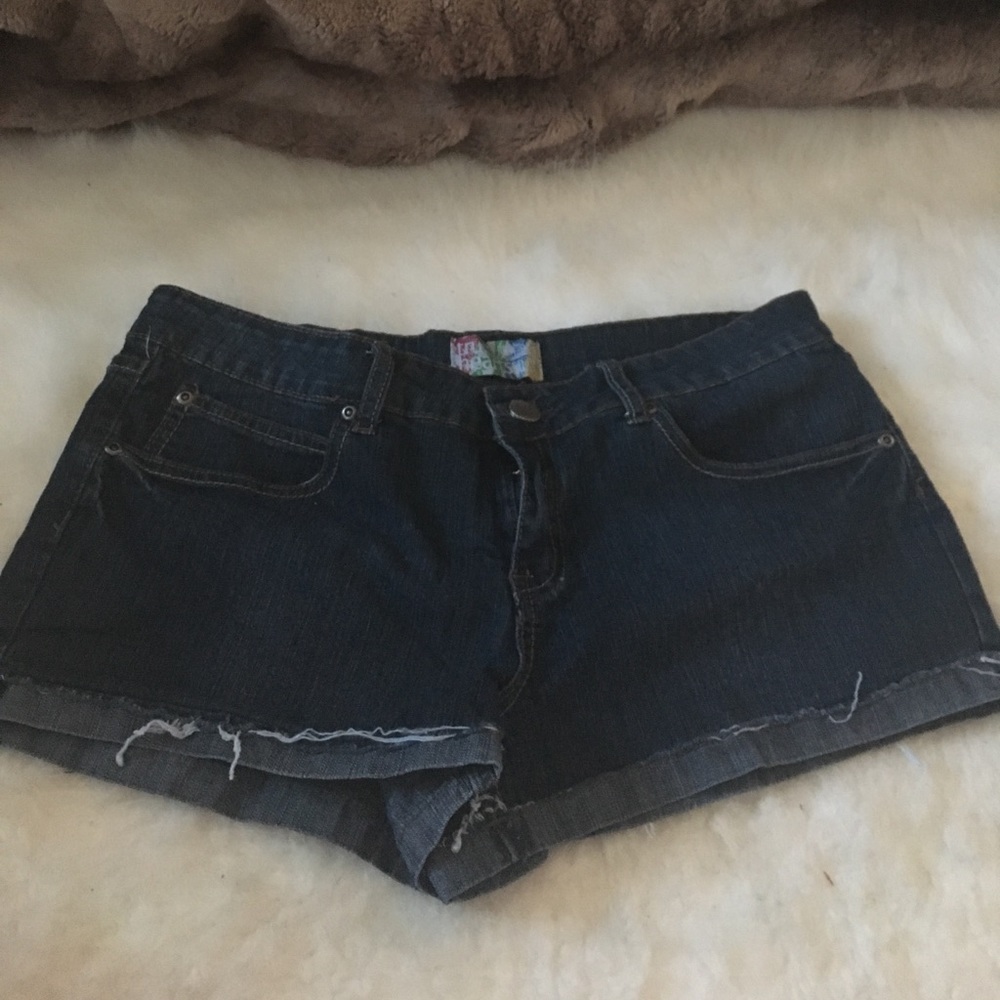 Dark jean shorts