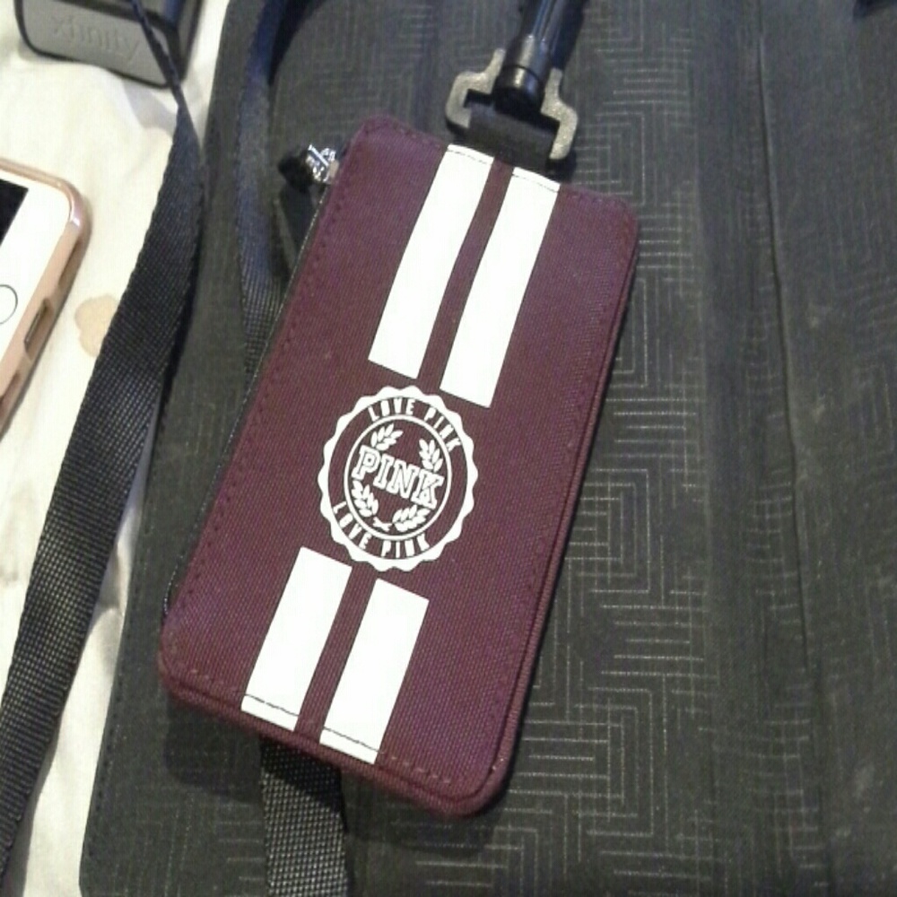 Pink lanyard