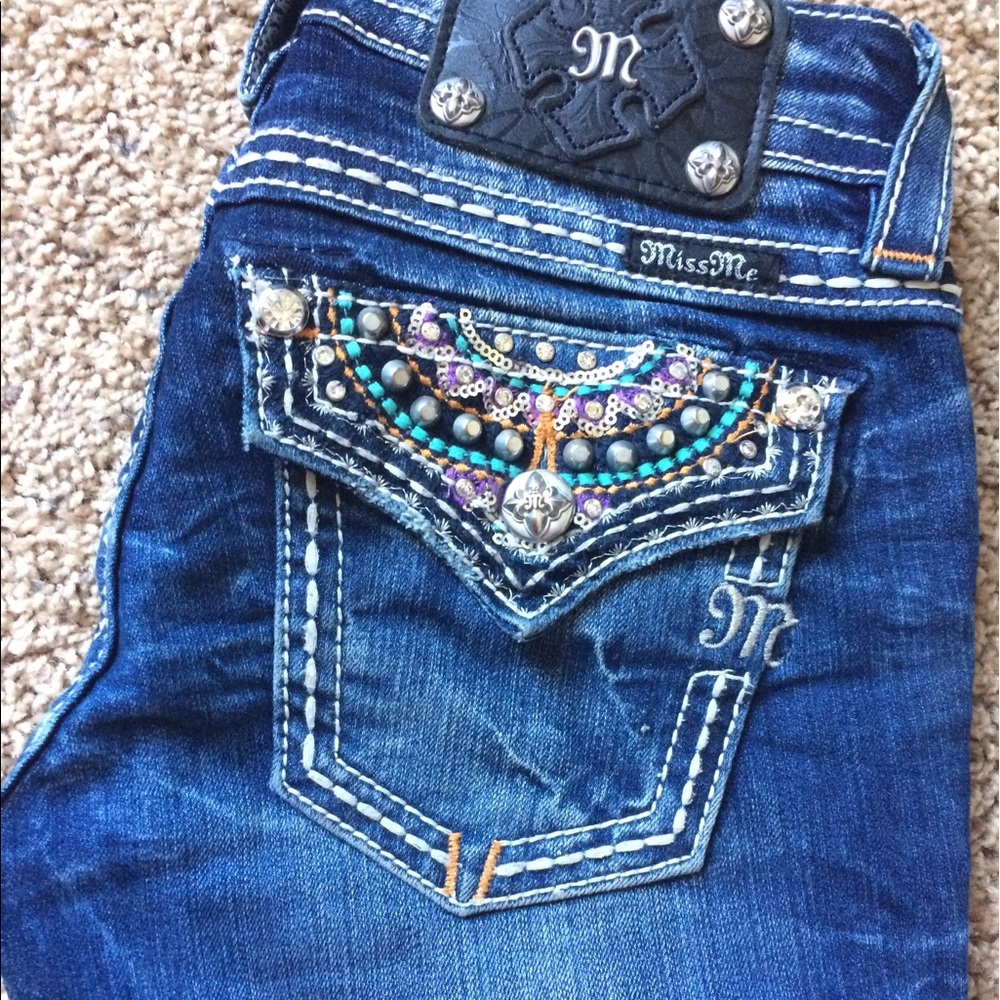 Gorgeous Miss Me Signature Boot Cut Jeans