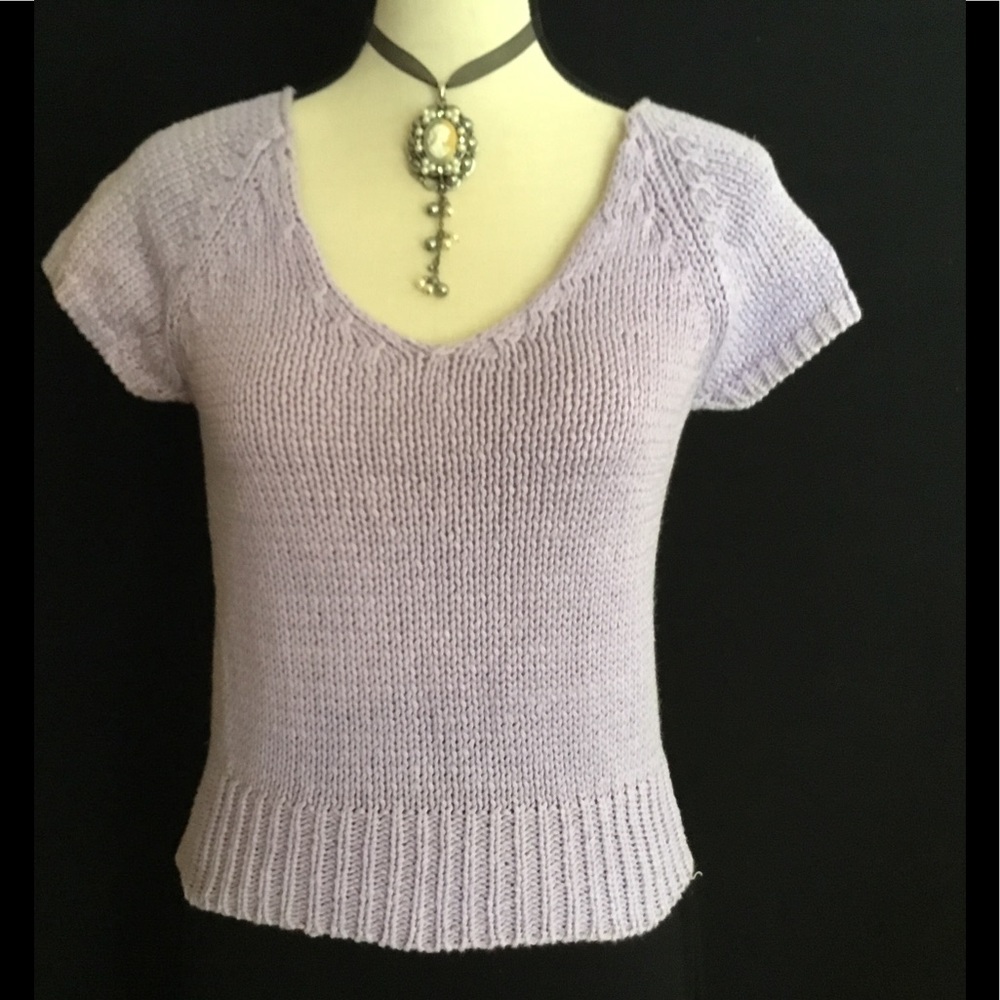 "Express" Lavender Knit Top