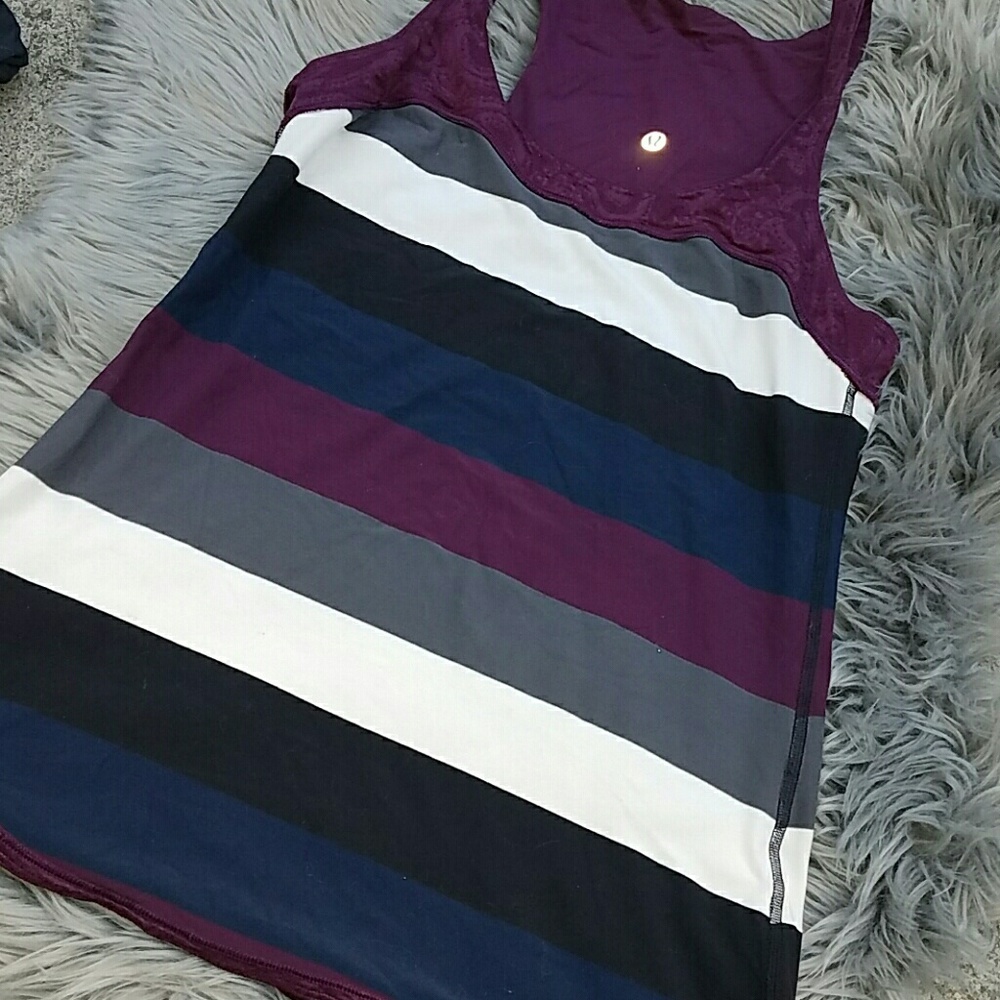Lululemon multi color women's top size 8