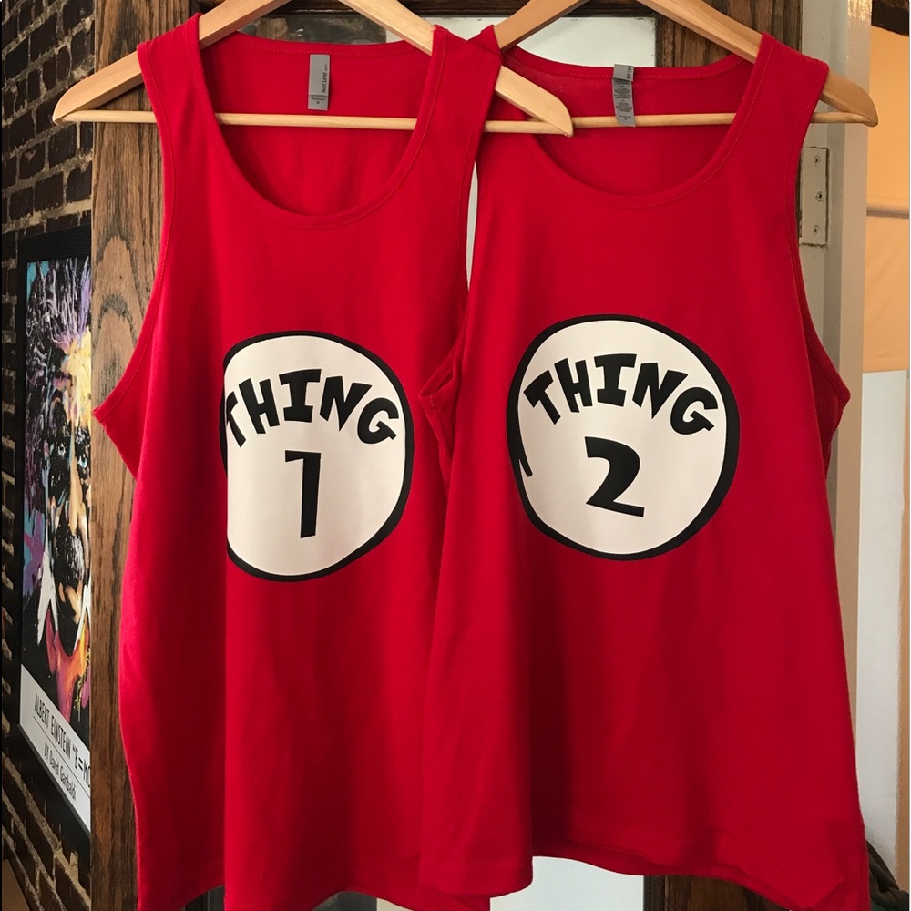 Thing1 Thing2 Matching Couple Tanktops