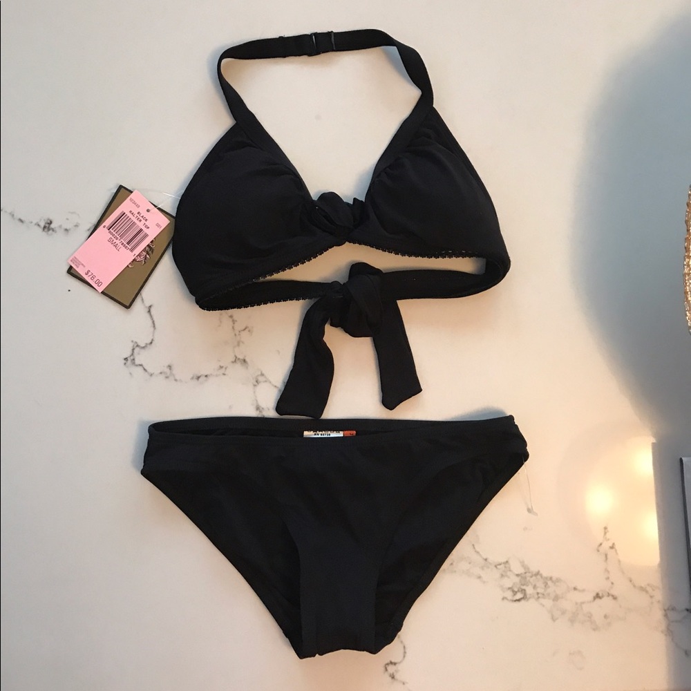 NEW Juicy Couture Black Bikini Sz S 🔥 - Picture 2 of 7