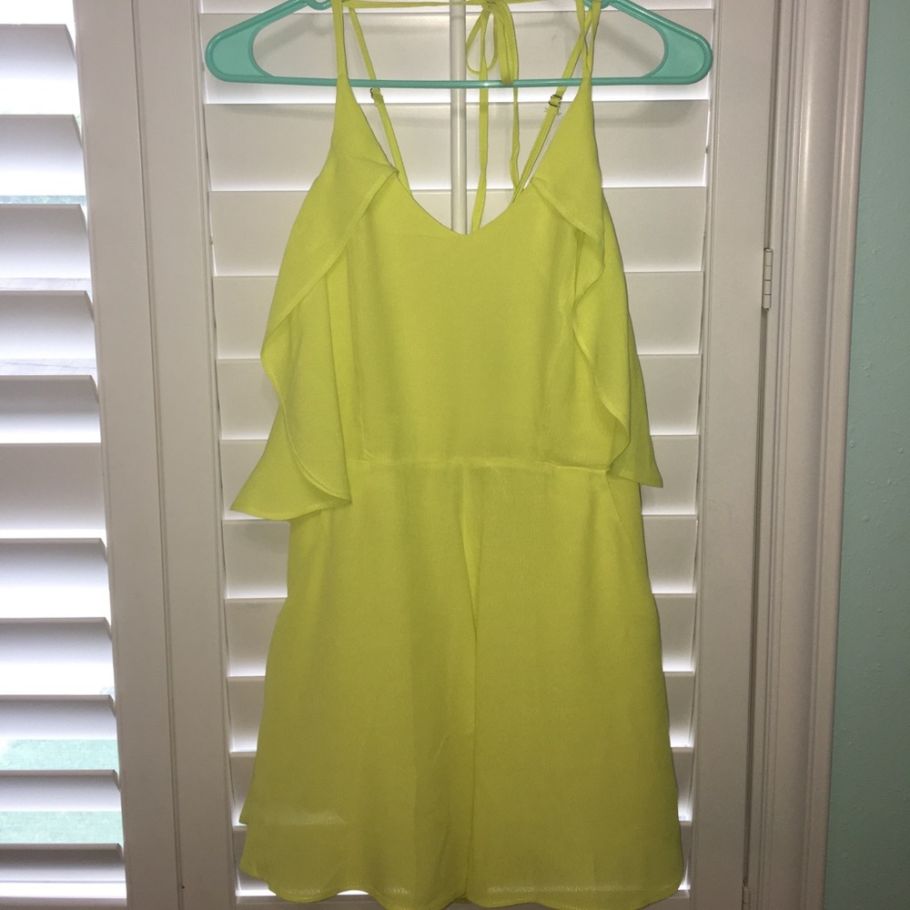 Adorable Yellow Ruffle Romper for Summer