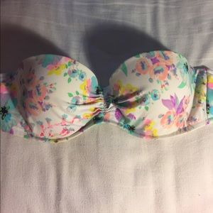 Bandeau push-up bathing suit