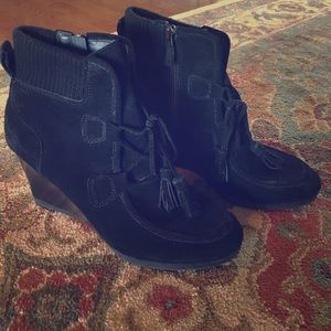 Franco Sarto wedge ankle boots
