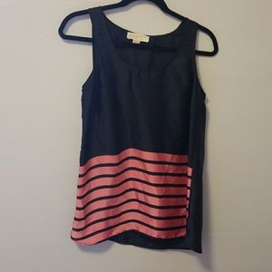 Michael Kors blue and pink striped tank