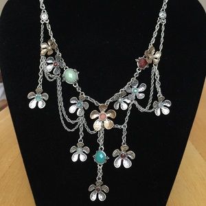 Luck Brand statement flower necklace