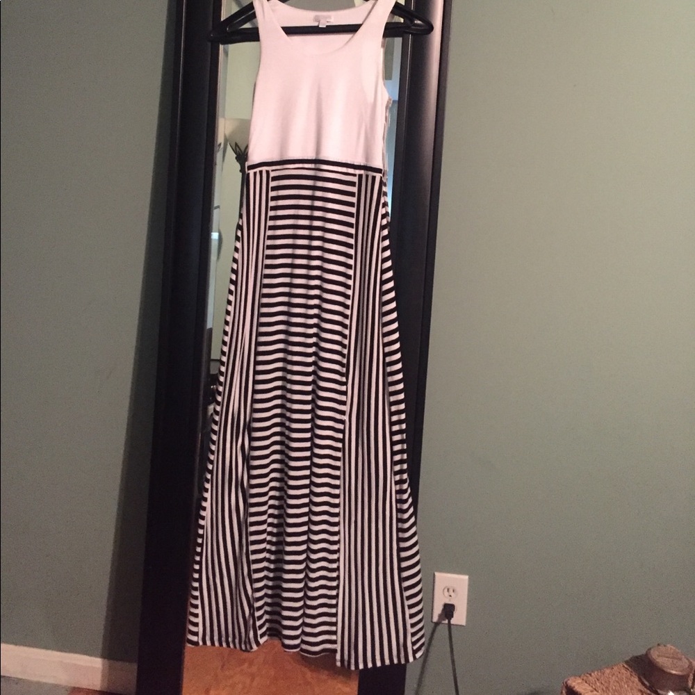 Striped maxi dress