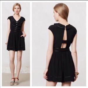 NWT ANTHROPOLOGIE BLACK ROMPER