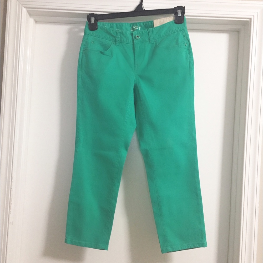 LOFT Curvy Crop Pants