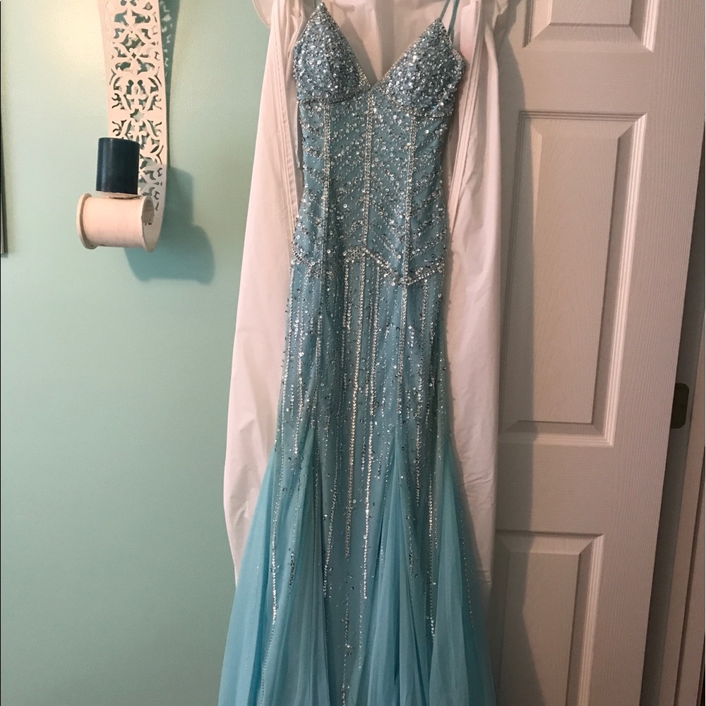 Blue Bravura prom dress