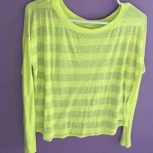 aeropostale neon yellow long sleeve