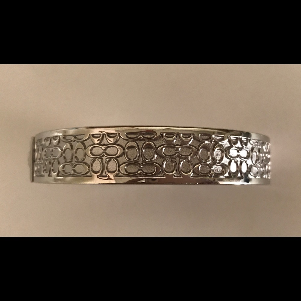 Coach Silver Bangle Bracelet