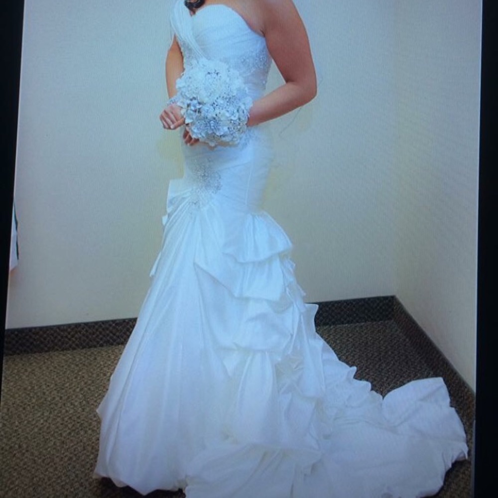 Mori Lee satin bubble gown wedding dress - Picture 7 of 7