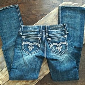 White faded dark denim