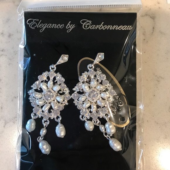 Bridal Earrings and Bracelet - Picture 2 of 3