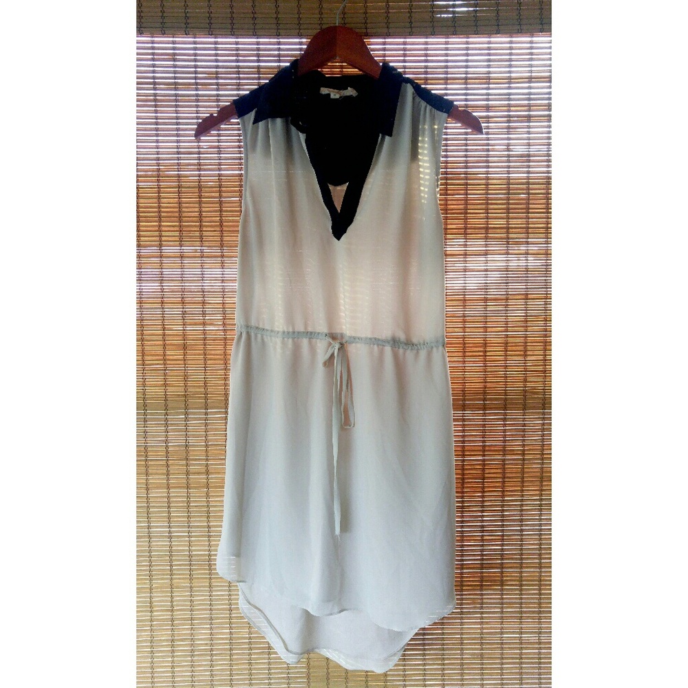 White Dress with Black Color