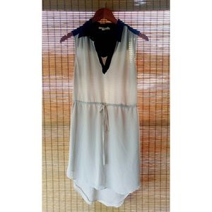 White Dress with Black Color