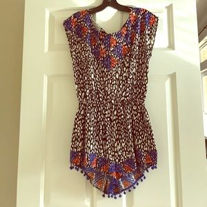 THML Brand Open Back Romper Size S