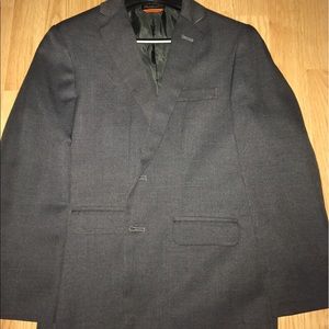 Boys husky suit dark charcoal