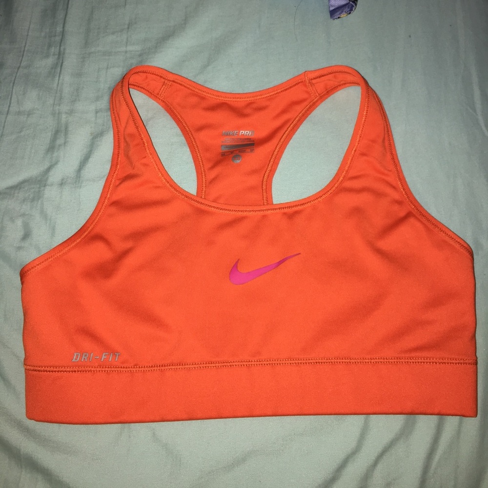 Nike Dri-Fit Orange Sports Bra
