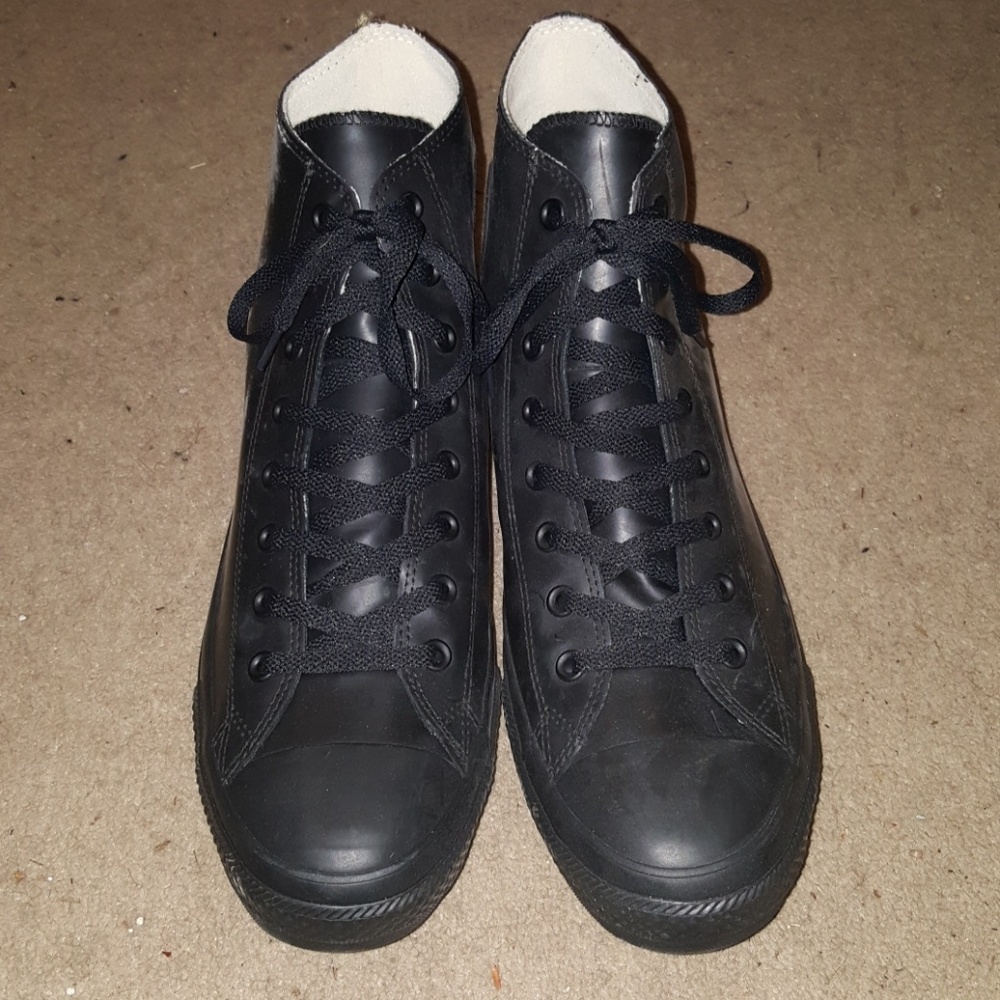 Black rubberizedConverse All Star Chuck Taylor