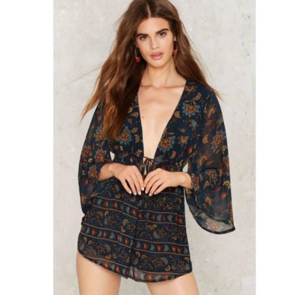 Plunging romper