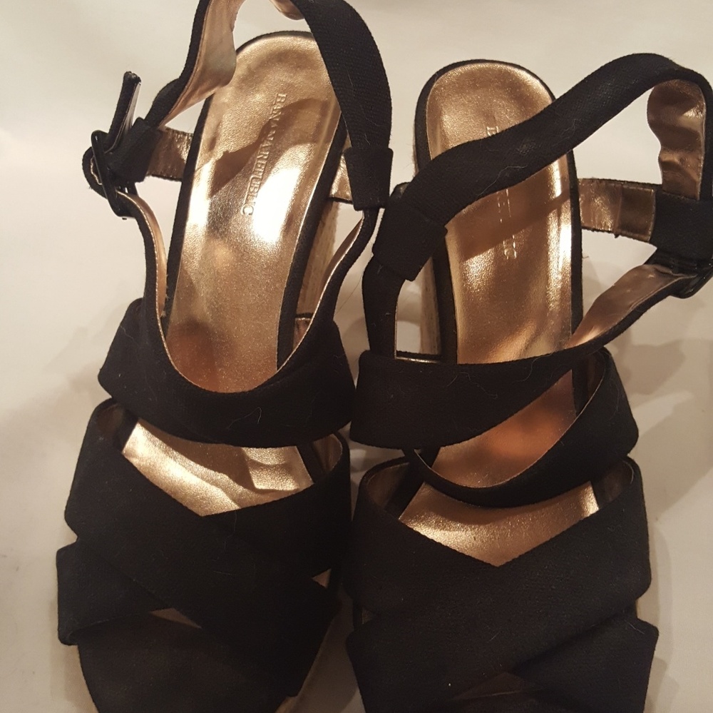 Banana Republic black wedges
