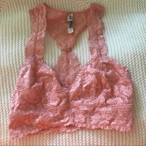 Free People pink bralette
