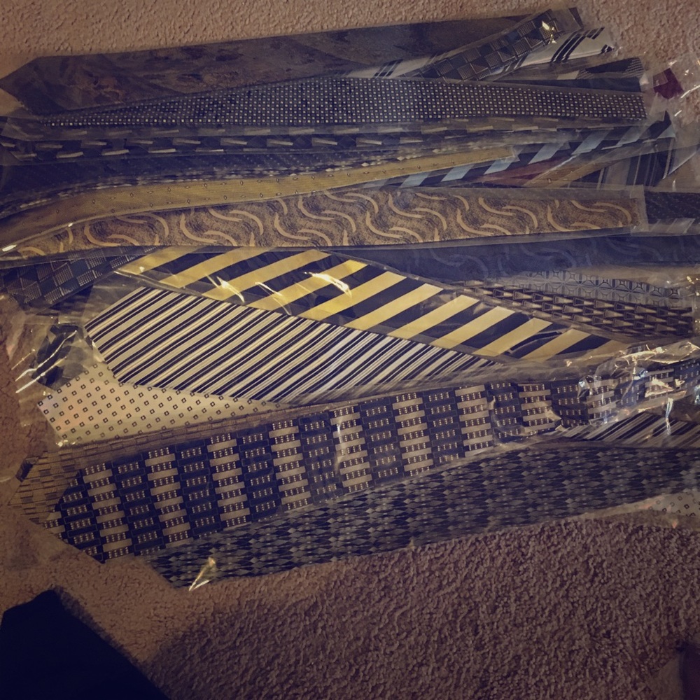 38 silk neckties new never used!