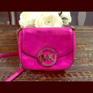 Michael Kors bright pink crossbody