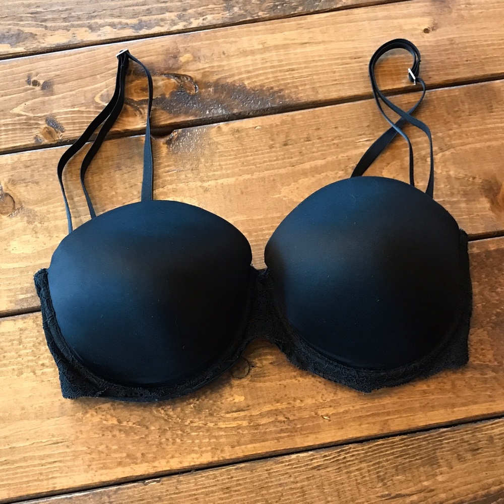 VS PINK strapless bra in black 🖤 36D