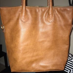 Brown satchel bag
