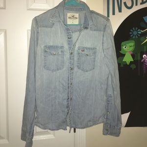 Hollister Chambray/Jean Shirt or Cover-Up