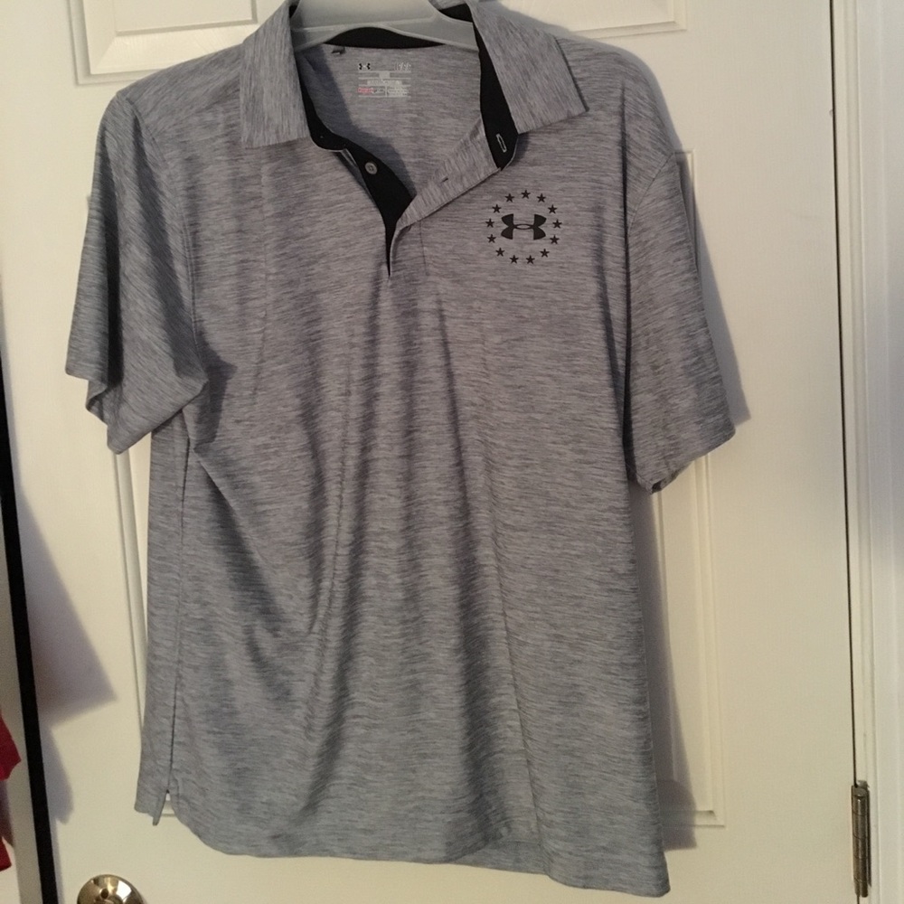 🔥🔥Under Armour Polo Large Grey Armor