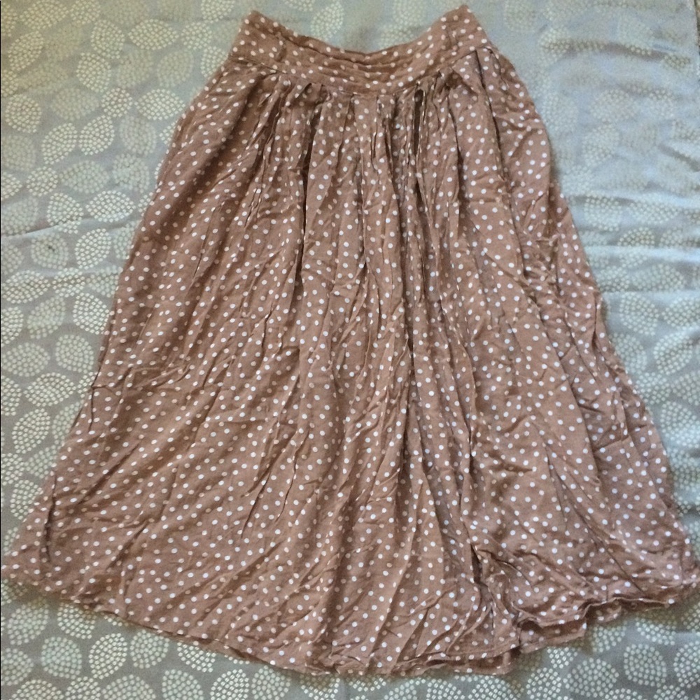 Classic White Polka Dot Skirt