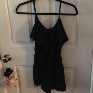 Girls Black Romper