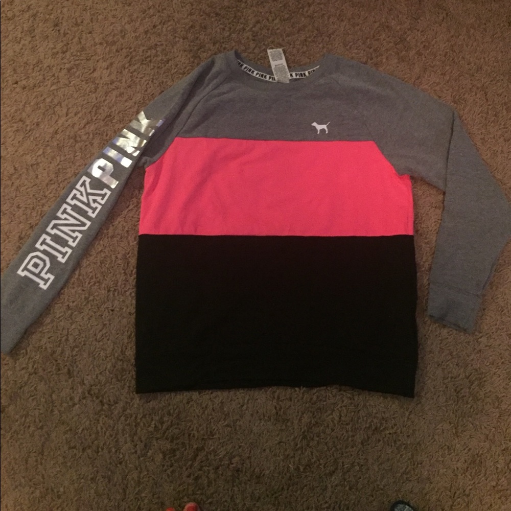 Pink long sleeve sweater