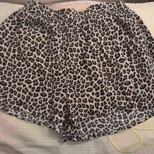 Cheetah print shorts